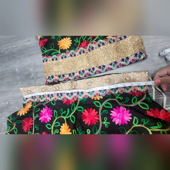 Floral Lehenga with Yellow Dupatta - Picture 6 of 6